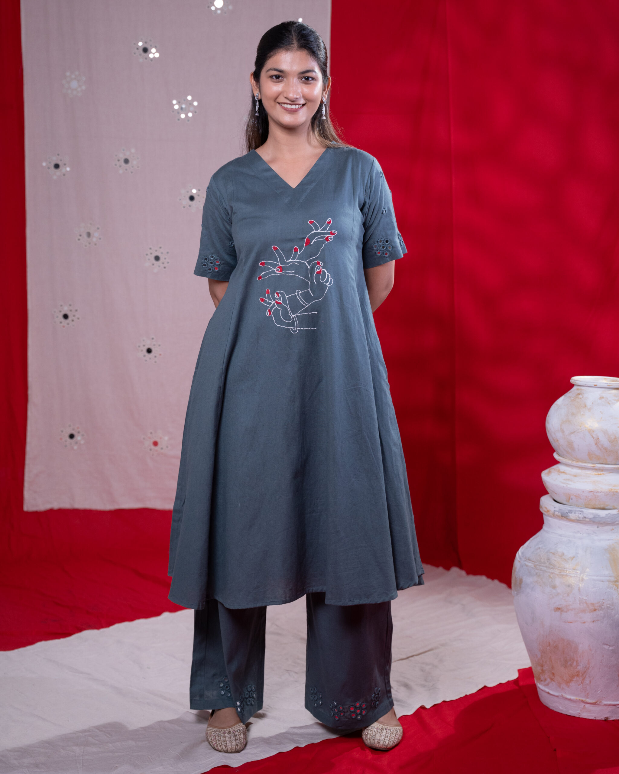 Katthak Kurta Pair