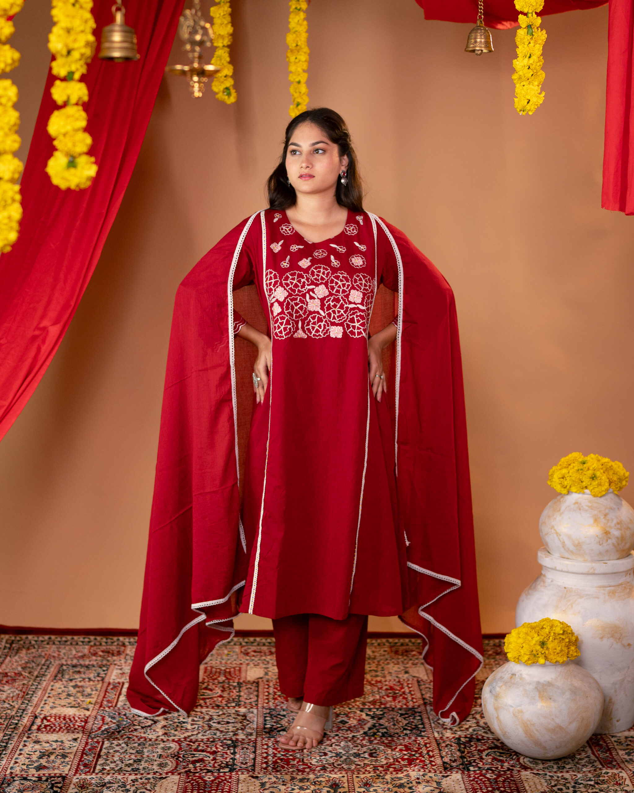 Meraki Kurta Set With Dupatta
