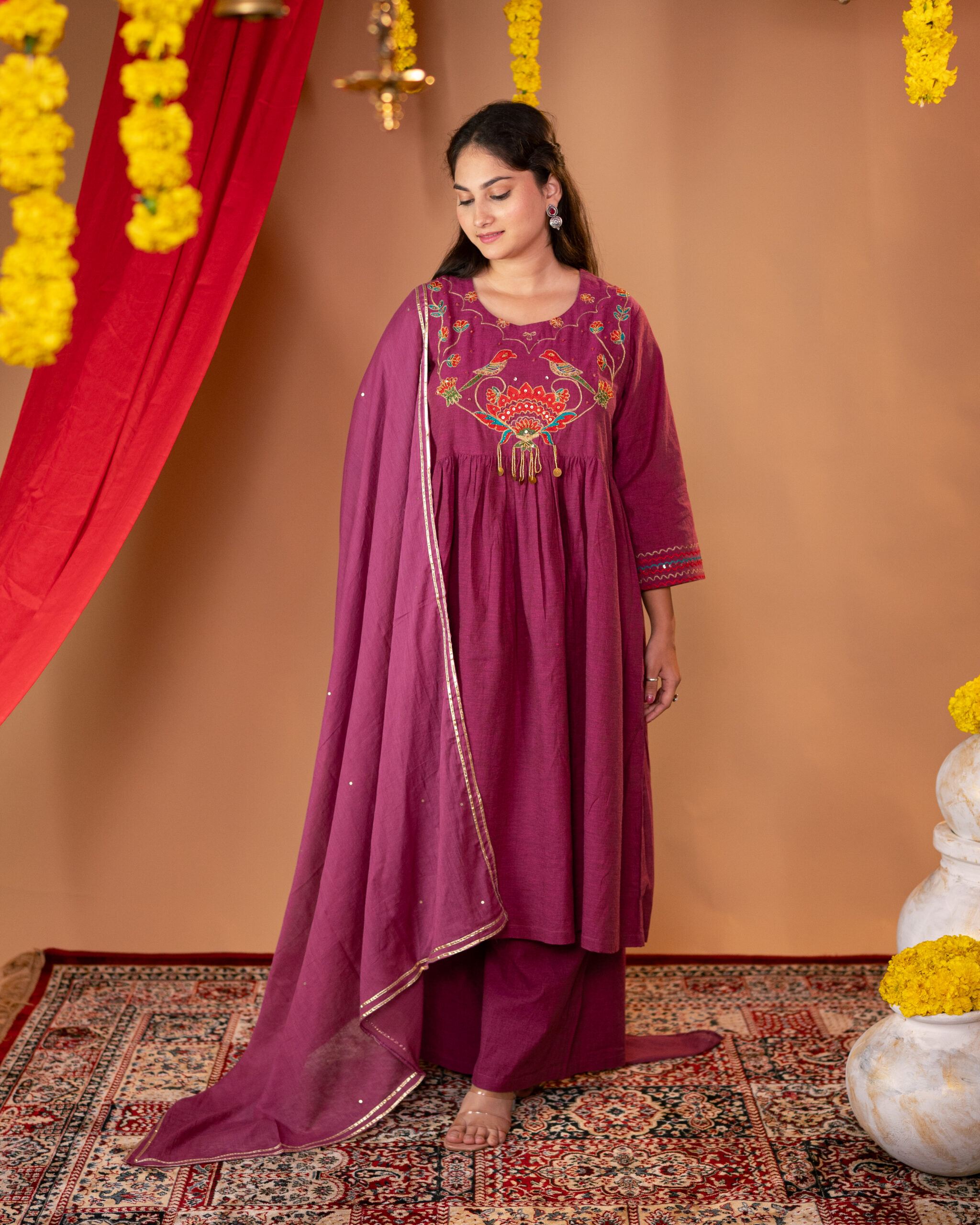Kara Kurta Pair with Dupatta